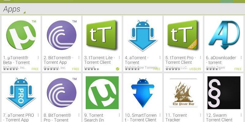 Apps de Android Para Descargar Torrents