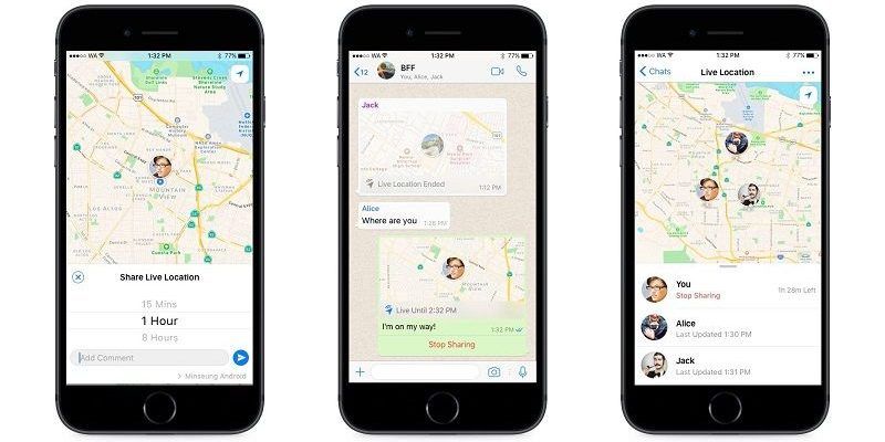WhatsApp Lanza Nueva Función de Ubicación en Vivo