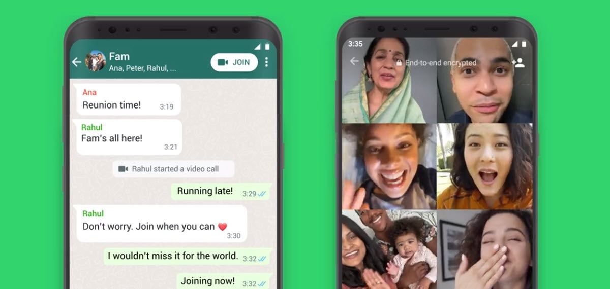 WhatsApp con nueva función para las llamadas grupales